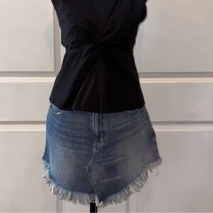 Free People denim skirt